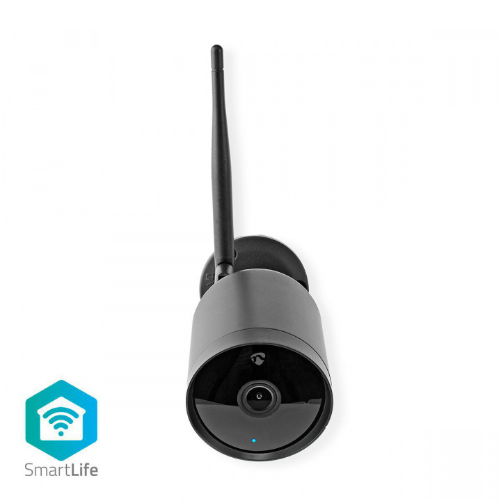 Nedis SmartLife Outdoor Camera | Wi-Fi | Full HD 1080p | IP65 | Cloud Storage (optional) / microSD (not included) | 12 V DC | With motion sensor | Night vision | Black in the group HOME, HOUSEHOLD & GARDEN / Alarm & Security / Security cameras / Digital (Network) / Outdoor cameras at TP E-commerce Nordic AB (C03292)