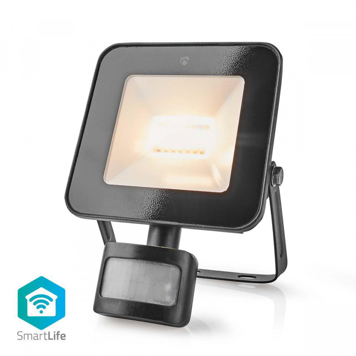 Nedis SmartLife Floodlight | Motion Sensor | 1500 lm | Wi-Fi | 20 W | Dimmable White | 3000 - 6500 K | Aluminium | Android™ / IOS in the group HOME, HOUSEHOLD & GARDEN / Smart home / Smart Lights at TP E-commerce Nordic AB (C03296)
