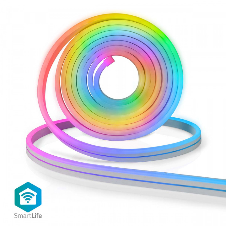 Nedis SmartLife LED Strip | Wi-Fi | Multi Colour | 5.00 m | IP65 | 2700 K | 480 lm | Android™ / IOS in the group HOME, HOUSEHOLD & GARDEN / Smart home / Smart Lights at TP E-commerce Nordic AB (C03298)