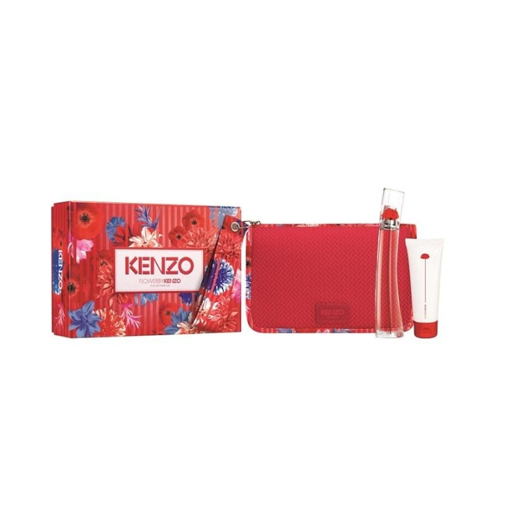 Giftset Kenzo Flower By Kenzo Edp 50ml + Body Milk 75ml + Pouch in the group BEAUTY & HEALTH / Gift sets / Gift sets for her at TP E-commerce Nordic AB (C03348)