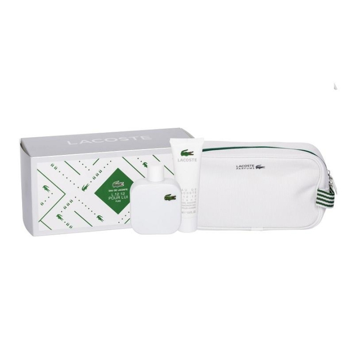 Giftset Lacoste Eau De Lacoste Blanc Edt 100ml + Shower Gel 50ml + Pouch in the group BEAUTY & HEALTH / Gift sets / Gift sets for him at TP E-commerce Nordic AB (C03365)