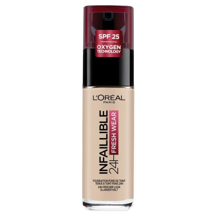 LOreal Paris Infallible 24H Fresh Wear 015 Porcelain 30ml in the group BEAUTY & HEALTH / Makeup / Facial makeup / Foundation at TP E-commerce Nordic AB (C03536)