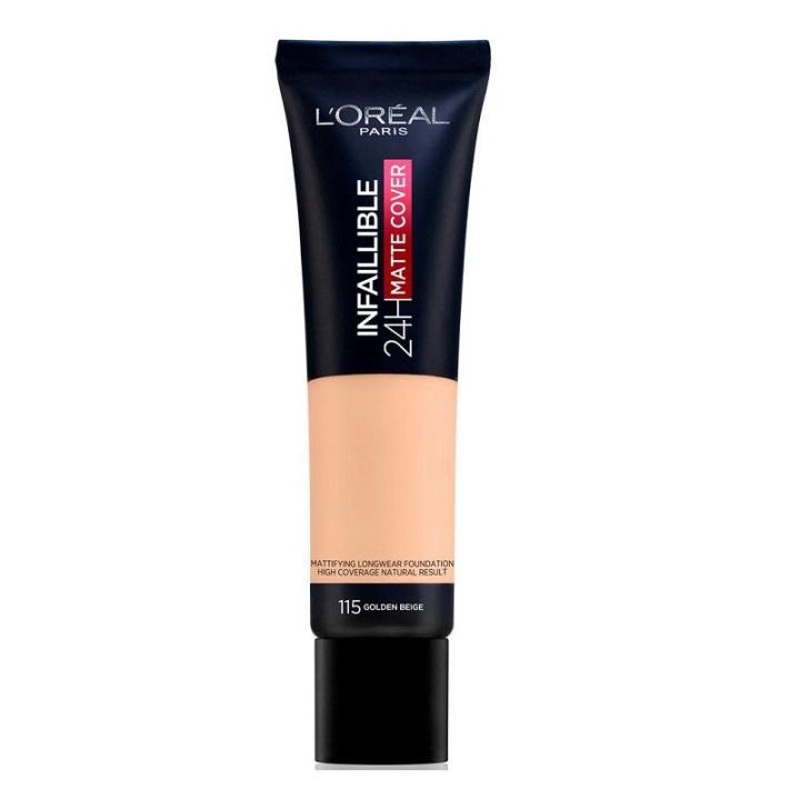 Loreal Infallible 24H Matte Foundation 115 Golden Beige 35ml in the group BEAUTY & HEALTH / Makeup / Facial makeup / Foundation at TP E-commerce Nordic AB (C03537)