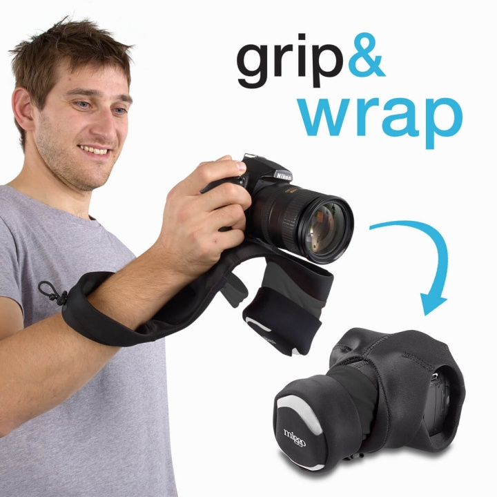 Protective Case with Grip Gri p and Wrap for DSLR, Black in the group HOME ELECTRONICS / Photo & Video / Photo equipment / Camera bags at TP E-commerce Nordic AB (C03628)
