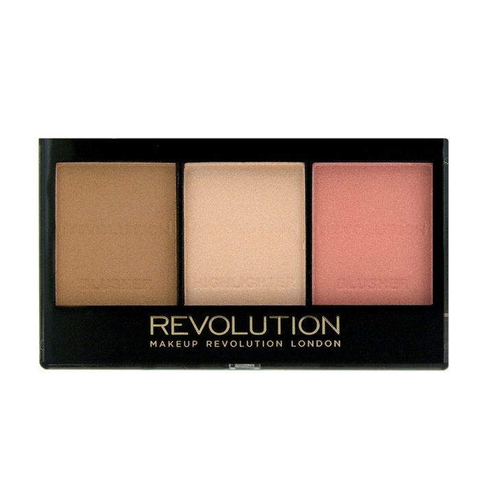 Makeup Revolution Ultra Sculpt & Contour Kit - Ultra Fair C01 in the group BEAUTY & HEALTH / Makeup / Facial makeup / Rouge / Bronzer at TP E-commerce Nordic AB (C03645)