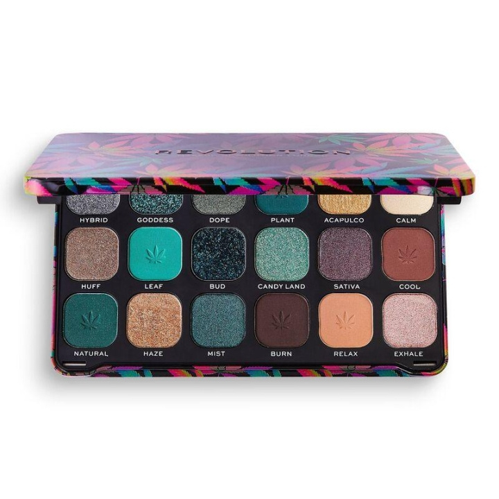 Makeup Revolution Forever Flawless Chilled with Cannabis Sativa Palette in the group BEAUTY & HEALTH / Makeup / Eyes & Eyebrows / Eye shadows at TP E-commerce Nordic AB (C03682)