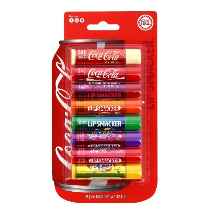 Lip Smacker Coca-Cola Party Pack 8pcs in the group BEAUTY & HEALTH / Makeup / Lips / Lip balm at TP E-commerce Nordic AB (C03683)
