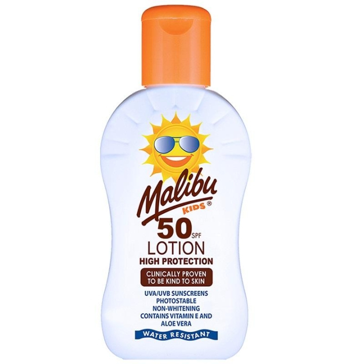 Malibu Kids Sun Lotion SPF50 200ml in the group BEAUTY & HEALTH / Skin care / Tanning / Sunscreen at TP E-commerce Nordic AB (C03708)