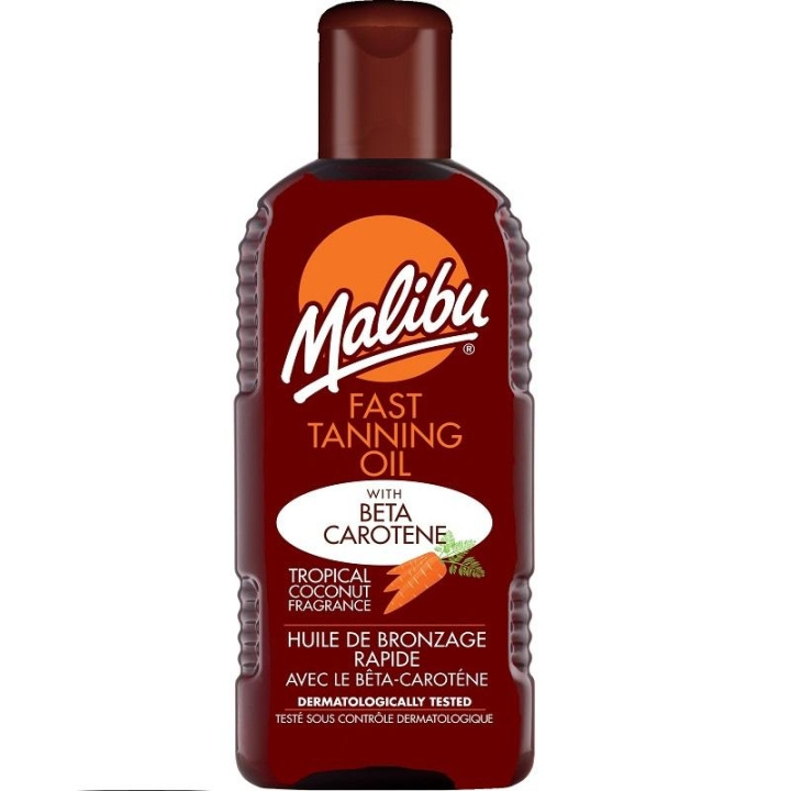 Malibu Fast Tanning Oil with Beta Carotene 200ml in the group BEAUTY & HEALTH / Skin care / Tanning / Sunscreen at TP E-commerce Nordic AB (C03713)