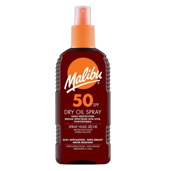 Malibu Dry Oil Spray SPF50 200ml in the group BEAUTY & HEALTH / Skin care / Tanning / Sunscreen at TP E-commerce Nordic AB (C03720)