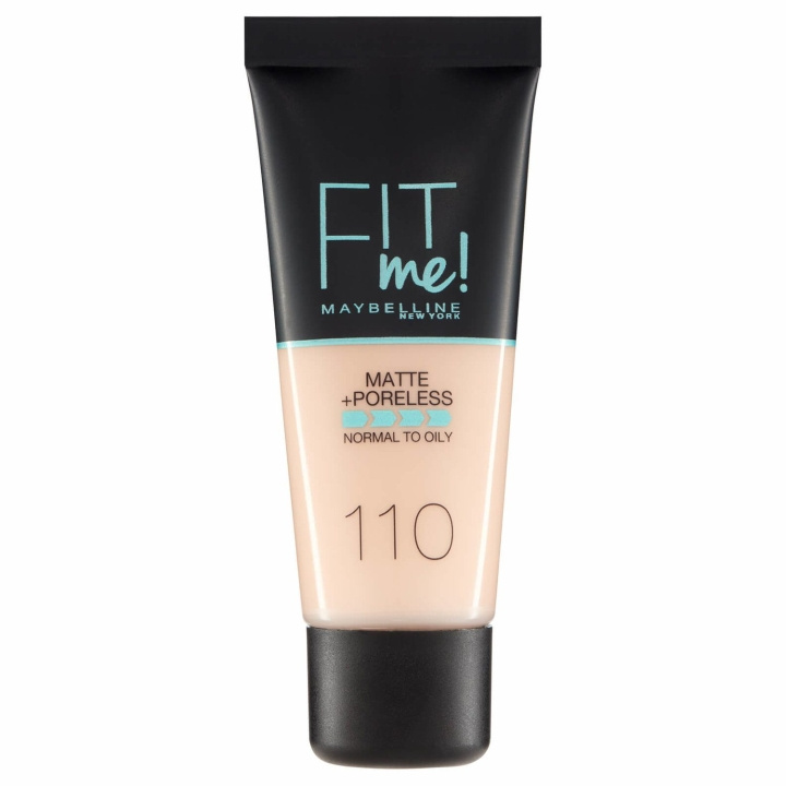 Maybelline Fit Me Matte + Poreless Foundation - 110 Porcelain in the group BEAUTY & HEALTH / Makeup / Facial makeup / Foundation at TP E-commerce Nordic AB (C03773)