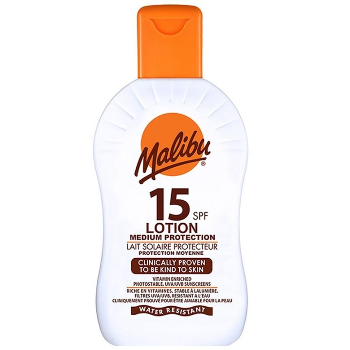 Malibu Sun Lotion SPF15 200ml in the group BEAUTY & HEALTH / Skin care / Tanning / Sunscreen at TP E-commerce Nordic AB (C03783)