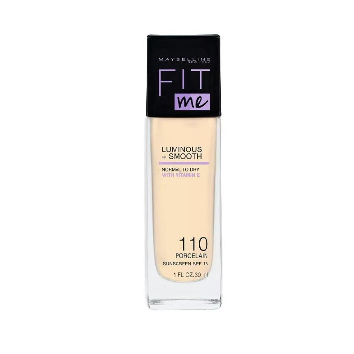 Maybelline Fit Me Luminous + Smooth Foundation - 110 Porcelain in the group BEAUTY & HEALTH / Makeup / Facial makeup / Foundation at TP E-commerce Nordic AB (C03795)