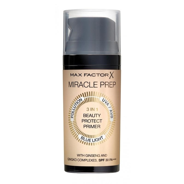 Max Factor Mir Prep 3 In 1 Beauty Protect Primer in the group BEAUTY & HEALTH / Makeup / Facial makeup / Foundation at TP E-commerce Nordic AB (C03810)