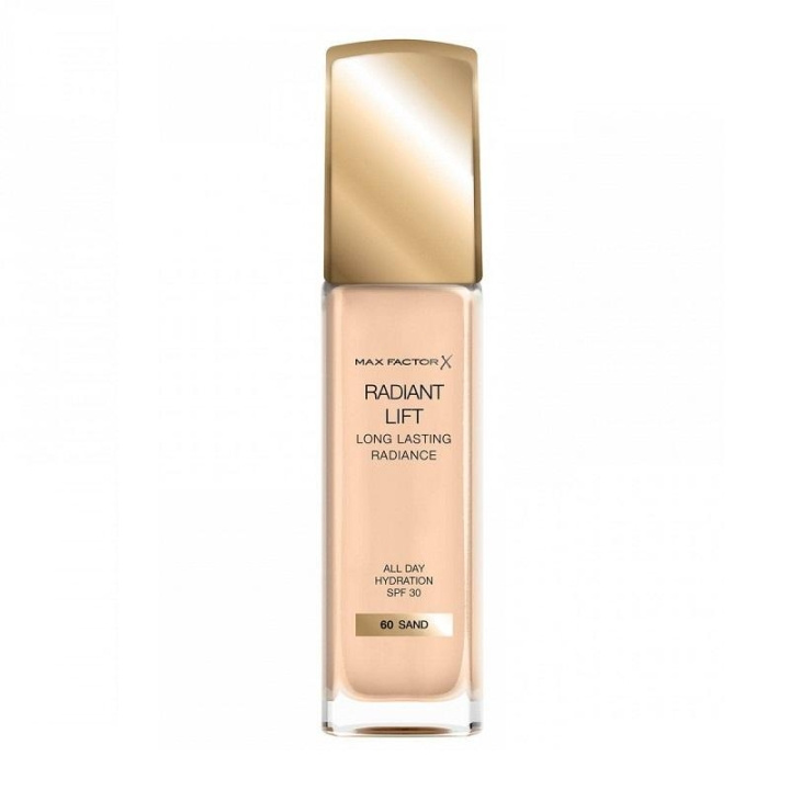 Max Factor Radiant Lift Foundation 30ml - 60 Sand in the group BEAUTY & HEALTH / Makeup / Facial makeup / Foundation at TP E-commerce Nordic AB (C03813)