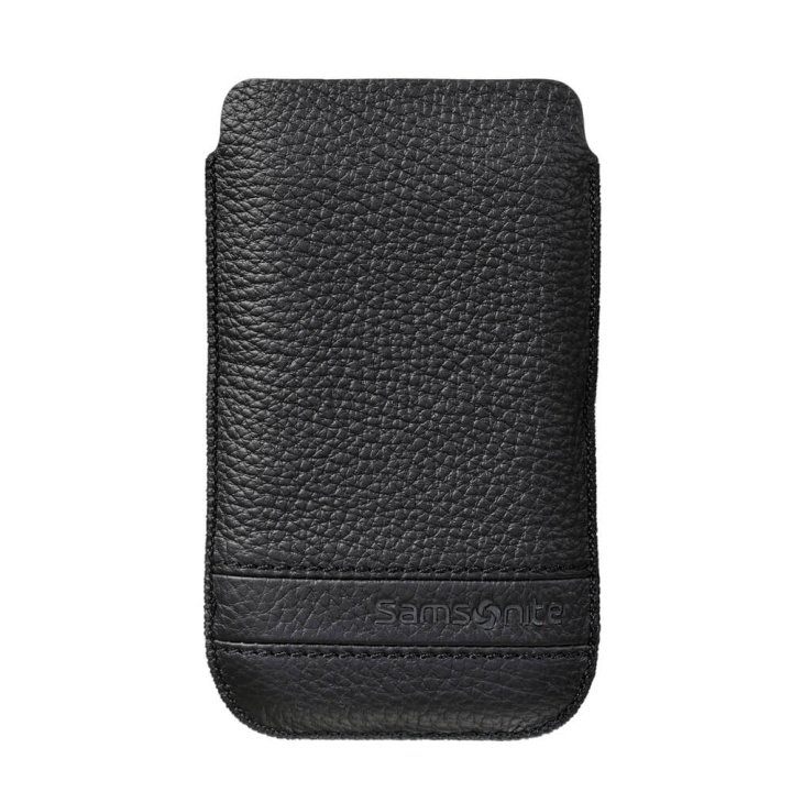 SAMSONITE Mobile Bag Classic Leather Small Black in the group SMARTPHONE & TABLETS / Phone cases / Universal protection / Wallet Case at TP E-commerce Nordic AB (C03852)