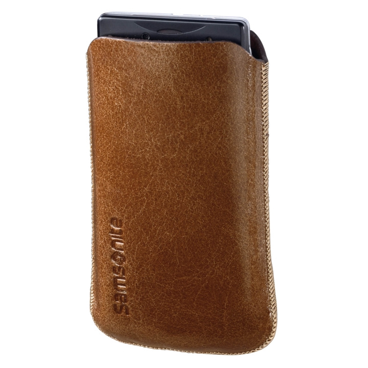 Hama SAMSONITE Toledo Skin Sleeve Tobacco, Passar iPhone 3 och 4 in the group SMARTPHONE & TABLETS / Phone cases / Universal protection / Wallet Case at TP E-commerce Nordic AB (C03866)