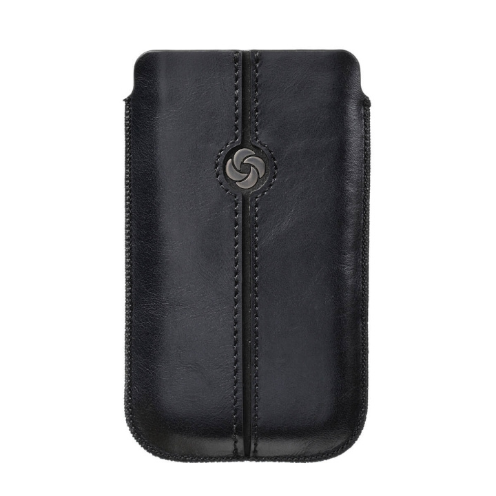 SAMSONITE Mobile Bag Dezir Leather Small Black in the group SMARTPHONE & TABLETS / Phone cases / Universal protection / Wallet Case at TP E-commerce Nordic AB (C03870)