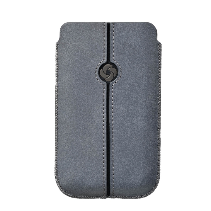 Samsonite Mobile Bag Dezir Leather Medium Grey in the group SMARTPHONE & TABLETS / Phone cases / Universal protection / Wallet Case at TP E-commerce Nordic AB (C03877)