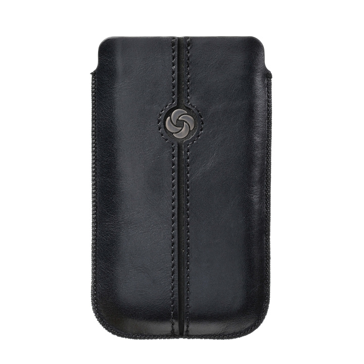 SAMSONITE Mobile Bag Dezir Leather Medium Black in the group SMARTPHONE & TABLETS / Phone cases / Universal protection / Wallet Case at TP E-commerce Nordic AB (C03879)