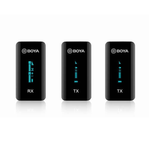 BOYA Wireless Microphone x2 BY-XM6-S2 Ultra Compact 2.4GHz in the group HOME ELECTRONICS / Audio & Picture / Handheld Microphones at TP E-commerce Nordic AB (C03895)