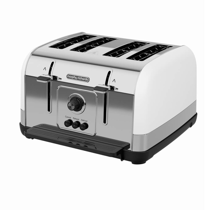 Morphy Richards Toaster Venture 4Slice White in the group HOME, HOUSEHOLD & GARDEN / Household appliances / Toasters & Bread grills / Toasters at TP E-commerce Nordic AB (C03901)