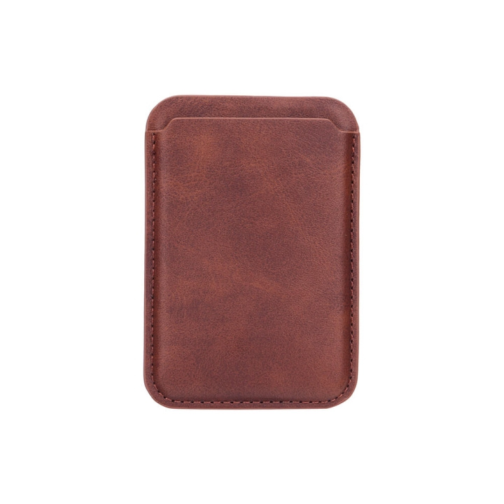 ONSALA Magnetic Cardholder Brown iPhone 12 and later in the group SMARTPHONE & TABLETS / Other accessories / Other at TP E-commerce Nordic AB (C03928)