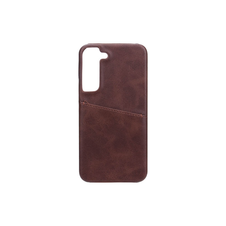 ONSALA Mobilecover Brown with Cardpocket Samsung S22 in the group SMARTPHONE & TABLETS / Phone cases / Samsung at TP E-commerce Nordic AB (C03978)