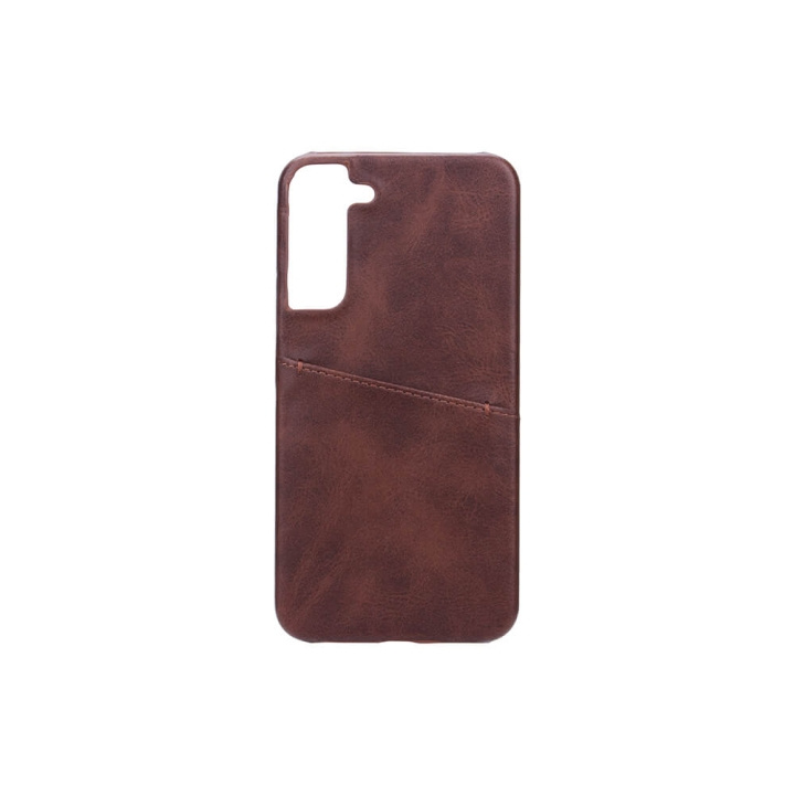 ONSALA Mobilecover Brown with Cardpocket Samsung S22+ in the group SMARTPHONE & TABLETS / Phone cases / Samsung at TP E-commerce Nordic AB (C03980)