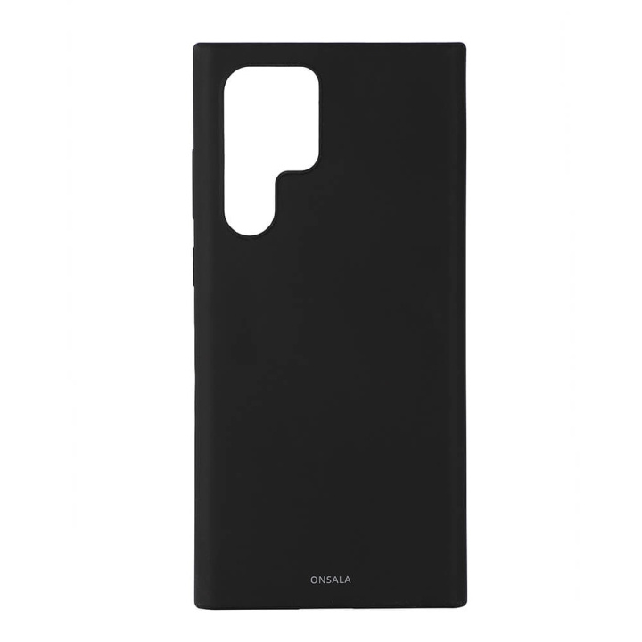 Onsala Mobilcover Silicone Black Samsung S22 Ultra in the group SMARTPHONE & TABLETS / Phone cases / Samsung at TP E-commerce Nordic AB (C03993)