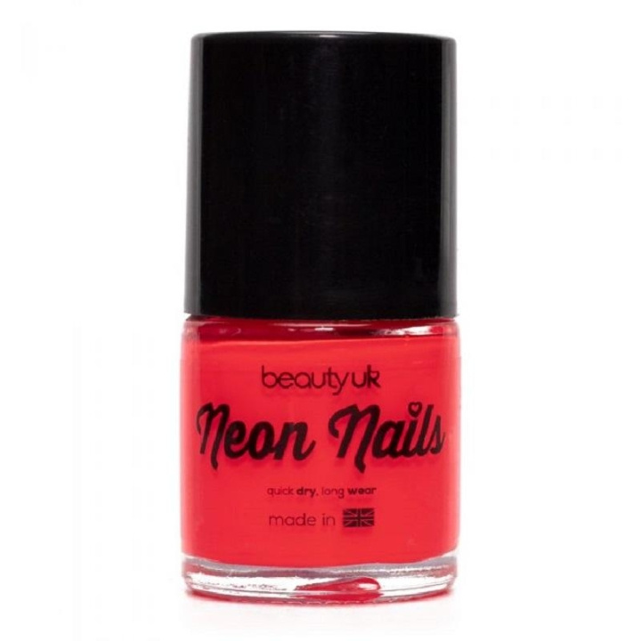 Beauty UK Neon Nail Polish - Coral in the group BEAUTY & HEALTH / Manicure / Pedicure / Nail polish at TP E-commerce Nordic AB (C04102)