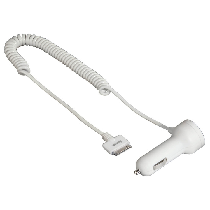 HAMA Car Charging Cable for Apple iPhone 3G/3G S/4/4S and iPod MFI in the group SMARTPHONE & TABLETS / Chargers & Cables / Car chargers / Car chargers 30 pin at TP E-commerce Nordic AB (C04187)