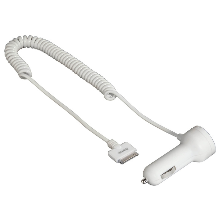 Hama iPhone3/4 Laddare 12V vit 30pin MFI in the group SMARTPHONE & TABLETS / Chargers & Cables / Car chargers / Car chargers 30 pin at TP E-commerce Nordic AB (C04187)
