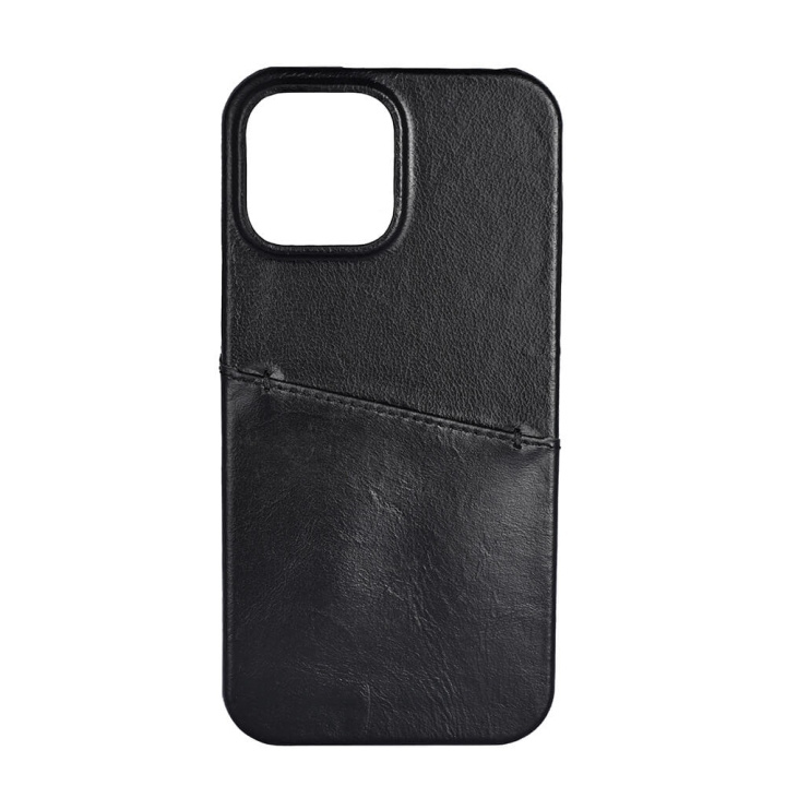 BUFFALO Phone Case Leather Black - iPhone 13 Pro Max in the group SMARTPHONE & TABLETS / Phone cases / Apple / iPhone 13 Pro Max / Cases at TP E-commerce Nordic AB (C04209)