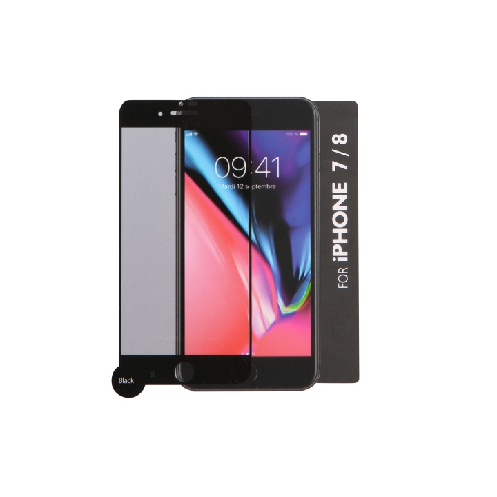 Gear Screen Protector 3D Svart iPhone 6 / 7 / 8 / SE20 / 22 in the group SMARTPHONE & TABLETS / Phone cases / Apple / iPhone 8 / Screen protectors at TP E-commerce Nordic AB (C04222)