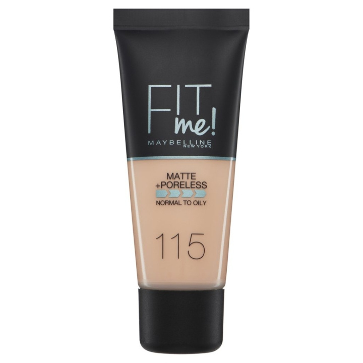 Maybelline Fit Me Matte + Poreless Foundation - 115 Ivory in the group BEAUTY & HEALTH / Makeup / Facial makeup / Foundation at TP E-commerce Nordic AB (C04313)