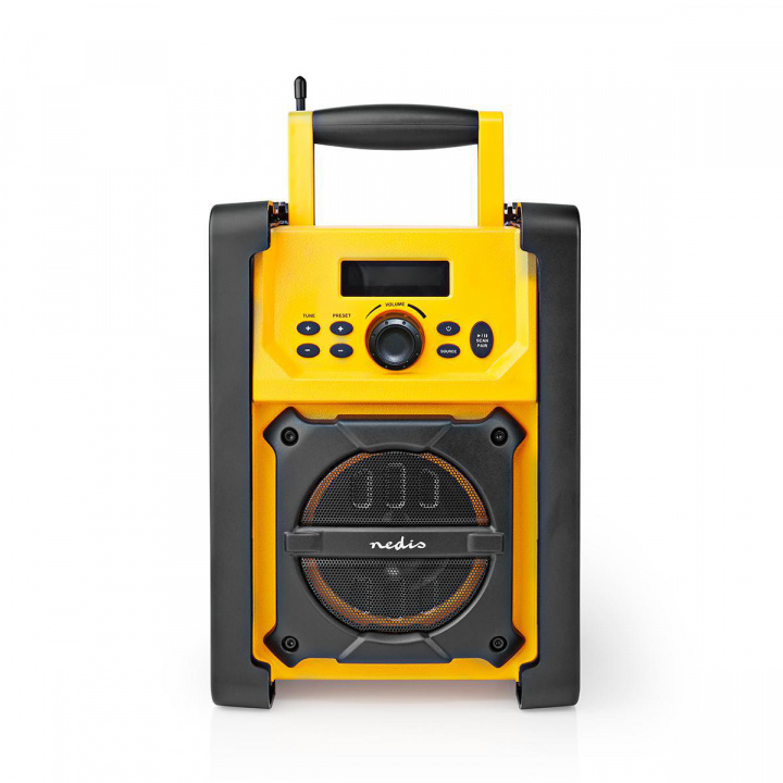 Nedis FM Radio | Jobsite Radio | FM | Battery Powered / Mains Powered | Digital | 15 W | Screen size: 2.2 