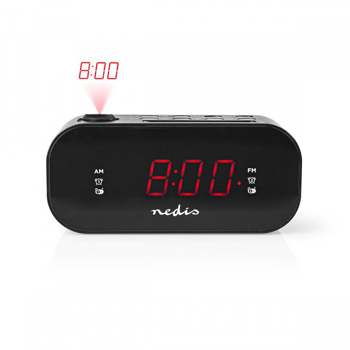 Digital Alarm Clock Radio | LED Display | Time projection | AM / FM | Snooze function | Sleep timer | Number of alarms: 2 | Black in the group HOME, HOUSEHOLD & GARDEN / Watches & Counters / Alarmclocks at TP E-commerce Nordic AB (C04399)