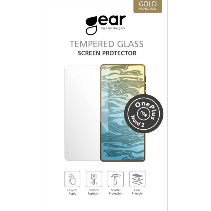 GEAR Screen Protector 2.5D OnePlus Nord 2 in the group SMARTPHONE & TABLETS / Phone cases / OnePlus at TP E-commerce Nordic AB (C04439)