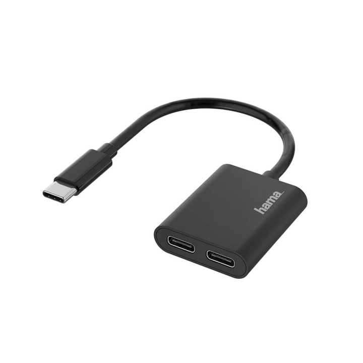 Hama USB-C Audio/Charging Adapter 2-in-1 in the group COMPUTERS & PERIPHERALS / Computer accessories / USB-Hubs at TP E-commerce Nordic AB (C04471)