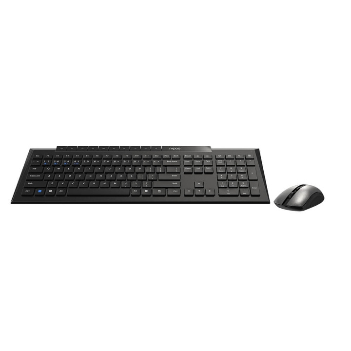 Rapoo Keyboard/Mouse Set 8210M Multi-Mode Wireless Black in the group COMPUTERS & PERIPHERALS / Mice & Keyboards / Keyboards / Combo packs at TP E-commerce Nordic AB (C04497)