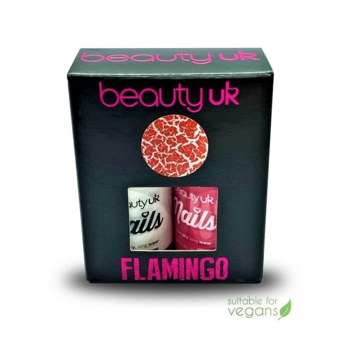 Beauty UK Nails Wild Things - Flamingo 2x11ml in the group BEAUTY & HEALTH / Manicure / Pedicure / Nail polish at TP E-commerce Nordic AB (C04522)