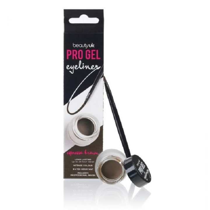 Beauty UK Pro Gel Eyeliner Espresso Brown 4,5g in the group BEAUTY & HEALTH / Makeup / Eyes & Eyebrows / Eyeliner / Kajal at TP E-commerce Nordic AB (C04526)