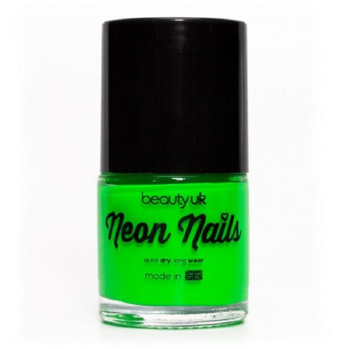 Beauty UK Neon Nail Polish - Green in the group BEAUTY & HEALTH / Manicure / Pedicure / Nail polish at TP E-commerce Nordic AB (C04534)