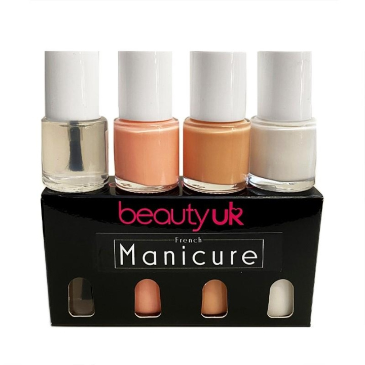 Beauty UK French Manicure Set 4x9ml in the group BEAUTY & HEALTH / Manicure / Pedicure / Nail polish at TP E-commerce Nordic AB (C04548)