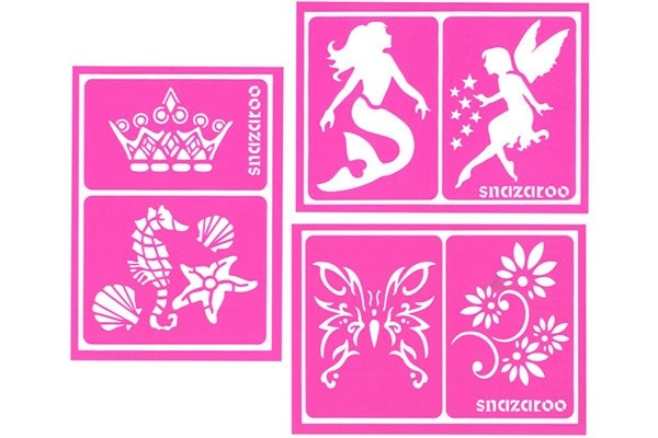 Makeup stencils 6 pcs, self-adhesive in the group TOYS, KIDS & BABY PRODUCTS / Toys / Masquerade costumes at TP E-commerce Nordic AB (C04729)