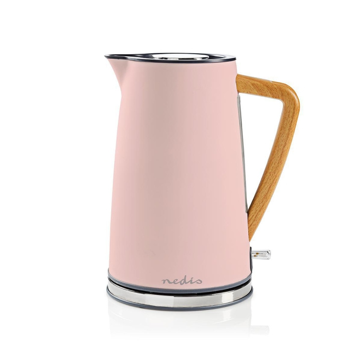 Nedis Electric Kettle | 1.7 l | Soft-Touch | Pink | Rotatable 360 degrees | Concealed heating element | Strix® controller | Boil-dry protection in the group HOME, HOUSEHOLD & GARDEN / Household appliances / Water & Juice / Kettles at TP E-commerce Nordic AB (C04799)