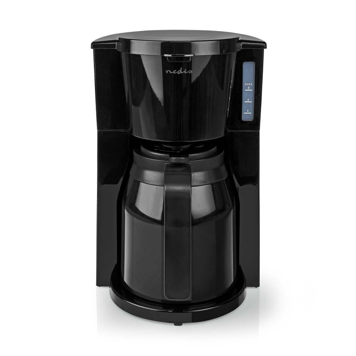 Nedis Coffee Maker | Filter Coffee | 1.0 l | 8 Cups | Black in the group HOME, HOUSEHOLD & GARDEN / Household appliances / Coffee makers and accessories / Drip coffee makers at TP E-commerce Nordic AB (C04817)