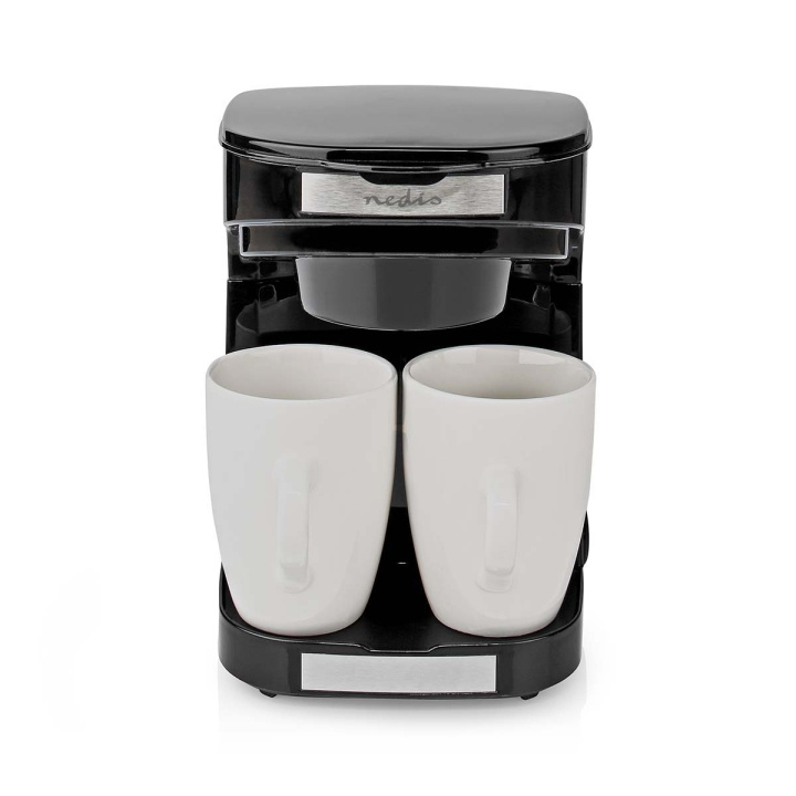 Nedis Coffee Maker | Filter Coffee | 0.25 l | 2 Cups | Black in the group HOME, HOUSEHOLD & GARDEN / Household appliances / Coffee makers and accessories / Drip coffee makers at TP E-commerce Nordic AB (C04827)