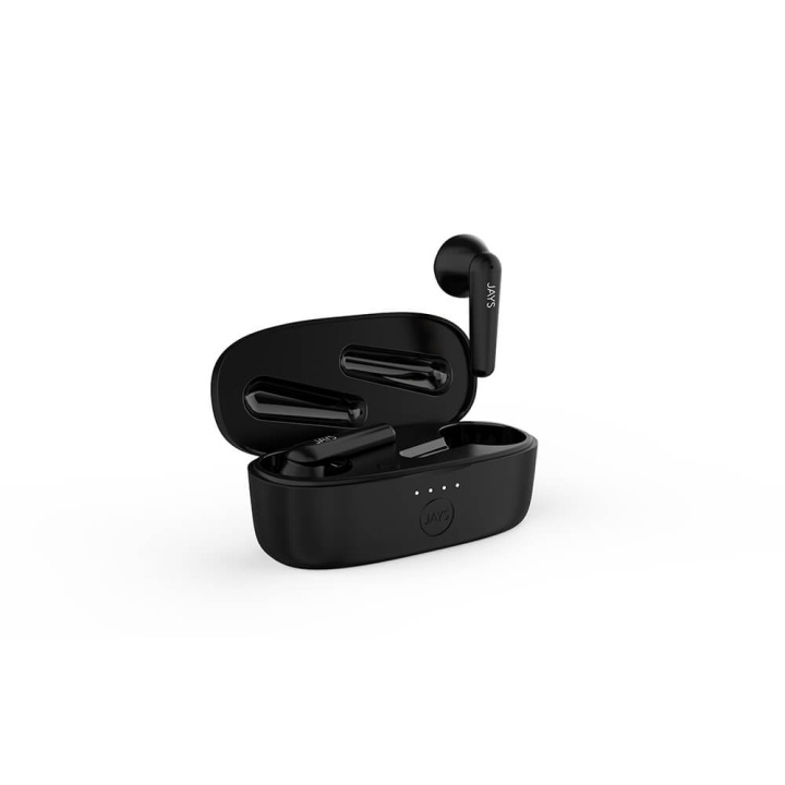 JAYS Headphone t-Six TWS True Wireless In-Ear Black in the group HOME ELECTRONICS / Audio & Picture / Headphones & Accessories / Headphones at TP E-commerce Nordic AB (C04874)